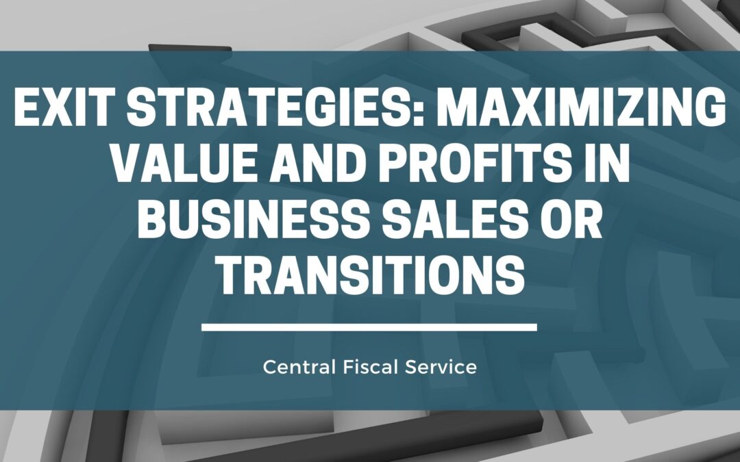 Exit Strategies: Maximizing Value and Profits in Business Sales or Transitions